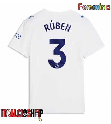 Manchester City Ruben Dias #3 Terza Maglia Femmina 2026-27 Manica Corta